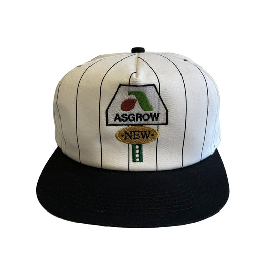 Vintage Asgrow Pinstripe Snapback Hat