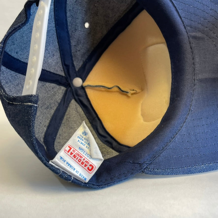 Vintage Lowell Davis Farms Denim Snapback Hat