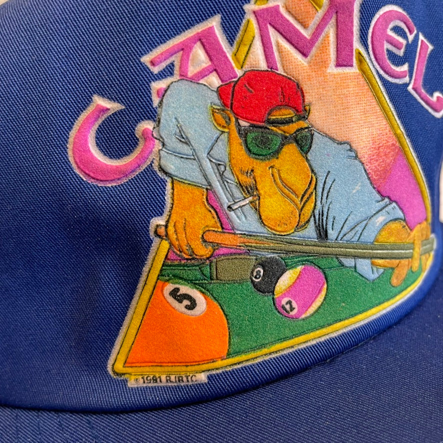Vintage Joe Camel Cigarette Billiards Snapback hat