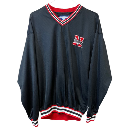 Vintage Nebraska Huskers Heavy Mesh Long Sleeve M