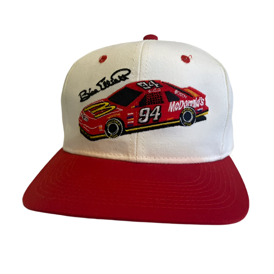 Vintage Bill Elliot McDonald's Nascar Snapback Hat