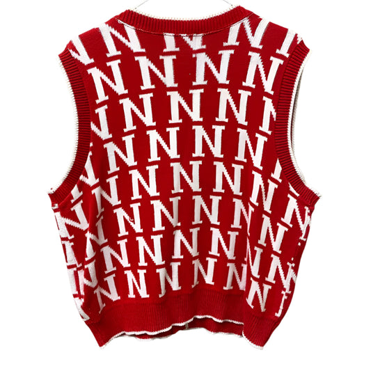 Vintage Nebraska Huskers Sweater Vest L