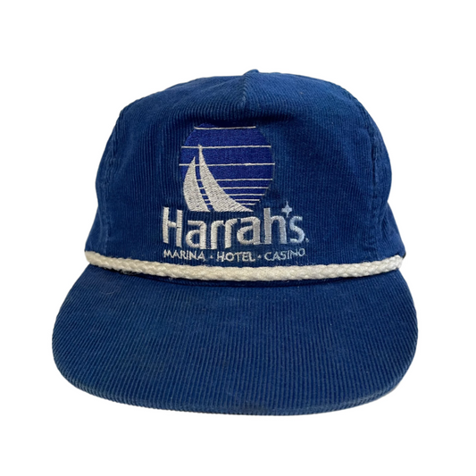 Vintage Corduroy Harrah's Marina Hotel Casino Destination Strapback