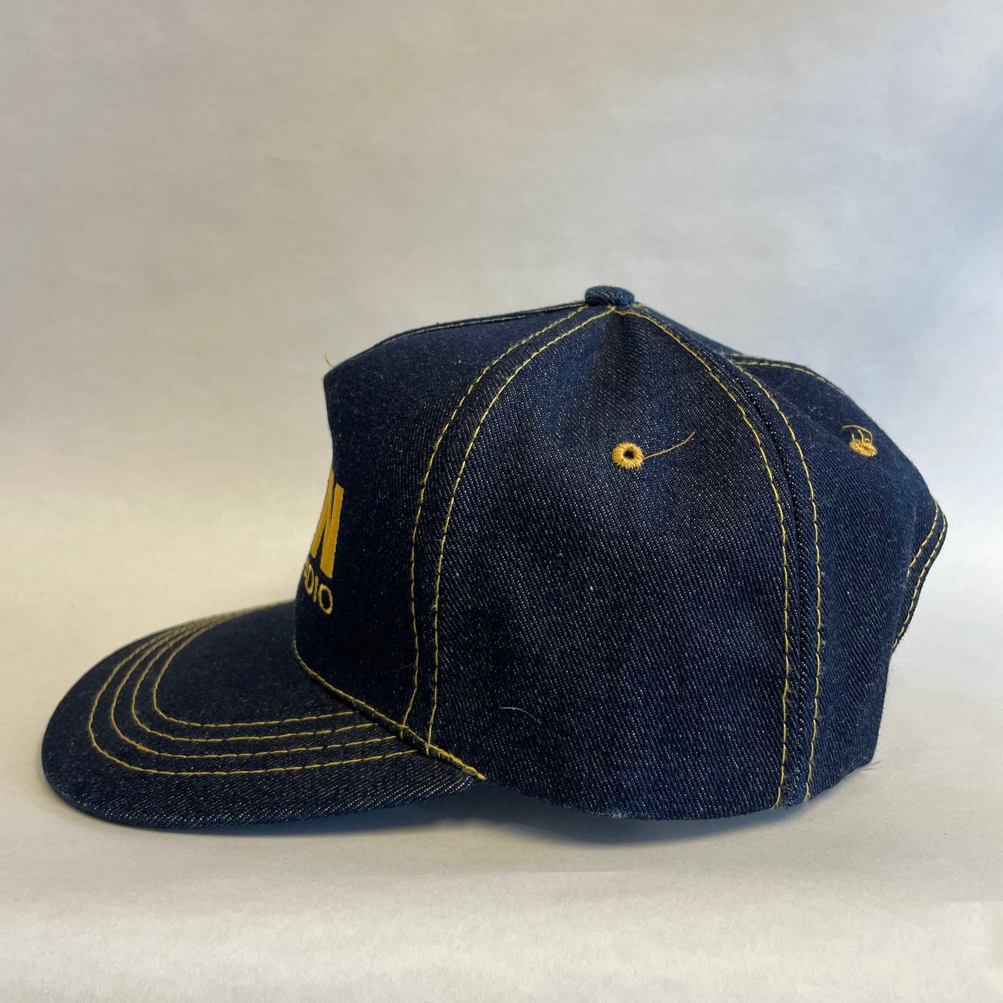 Vintage KRVN 880 Rural Radio Denim Snapback Hat