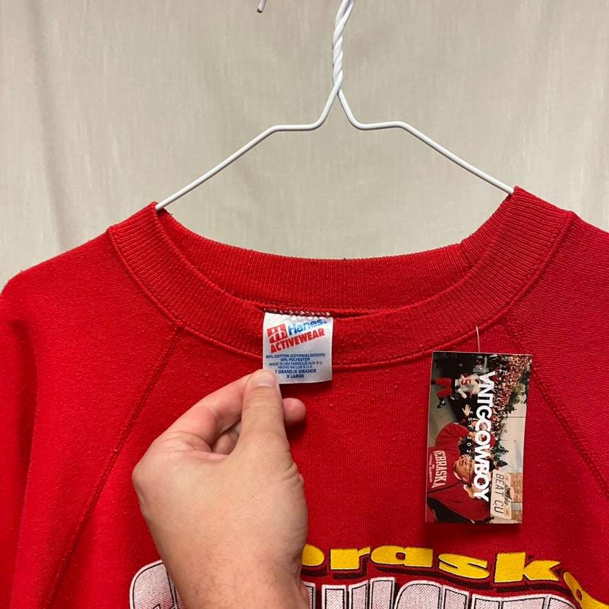 Vintage Nebraska Huskers Crewneck XL