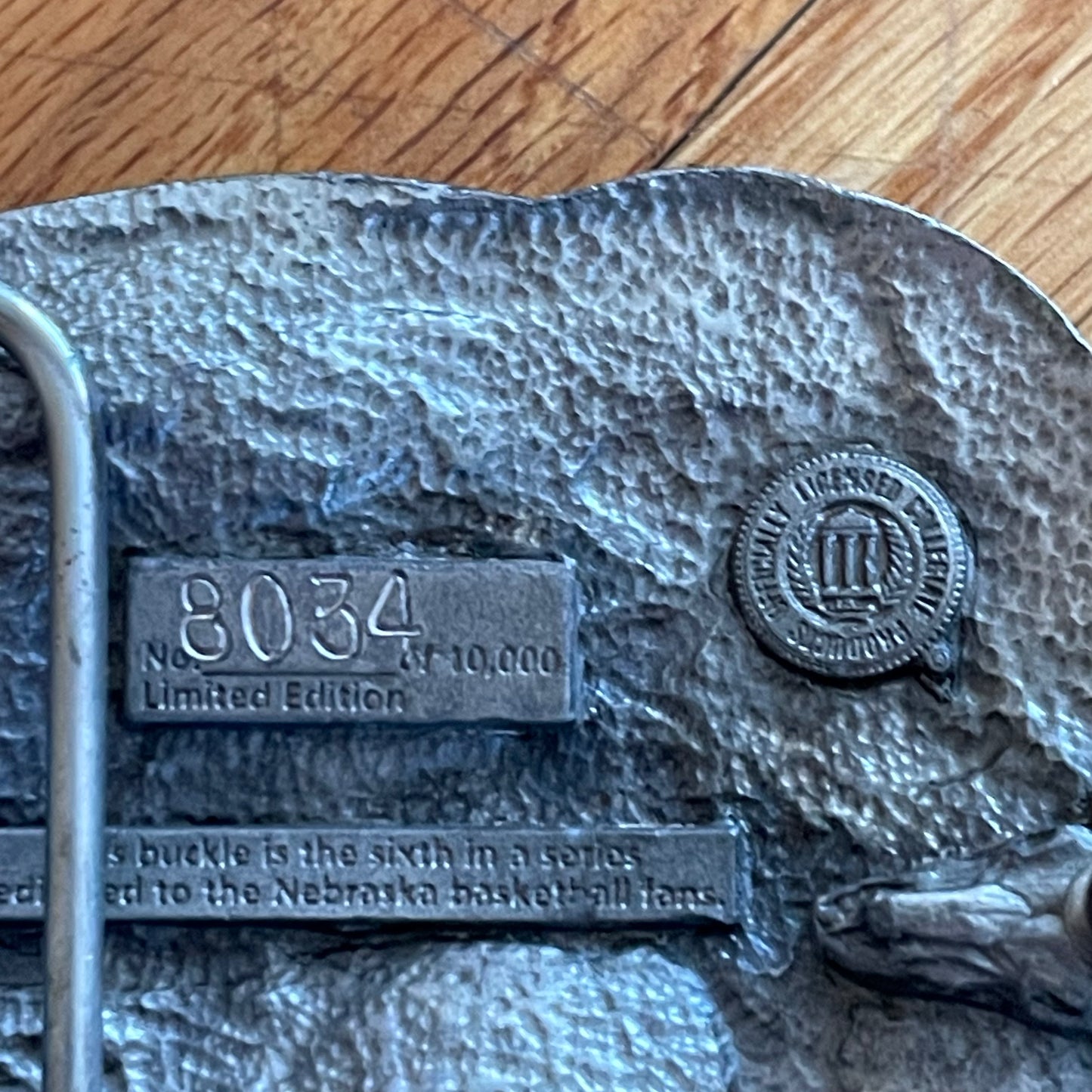 Vintage Nebraska Huskers Basketball 1997 Belt Buckle