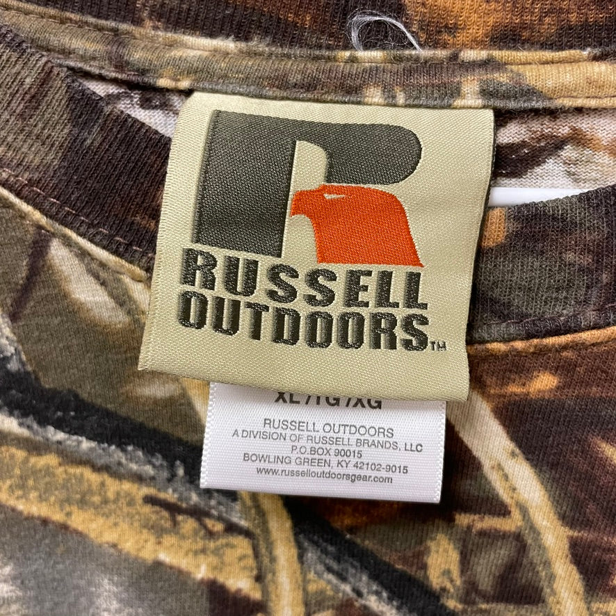 Russell Athletic Camo Long Sleeve Shirt XL