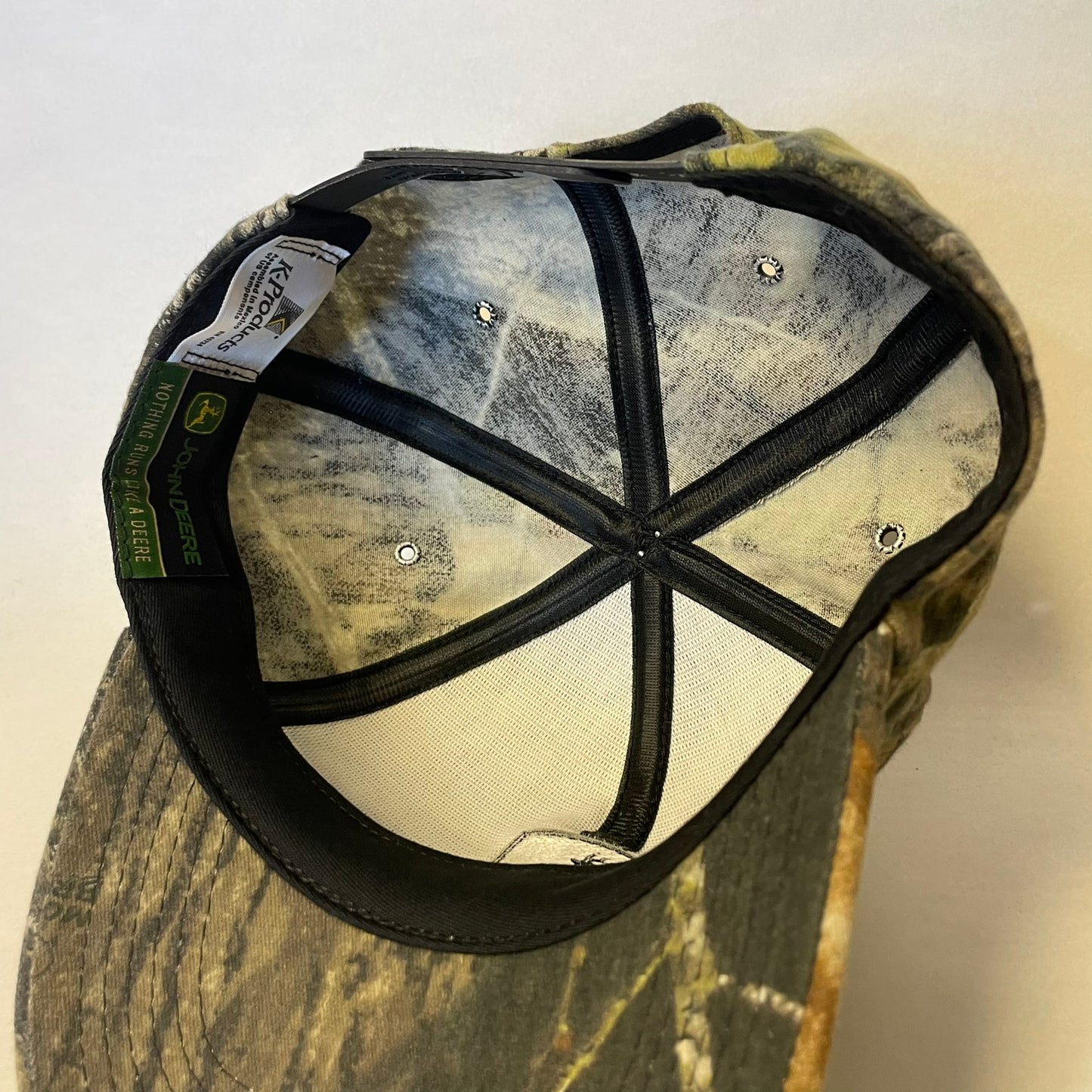 Vintage John Deere Camo Snapback Hat