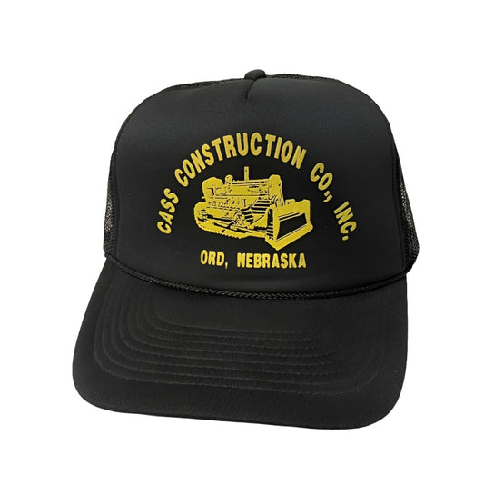 Vintage Cass Construction Company Ord Nebraska Snapback