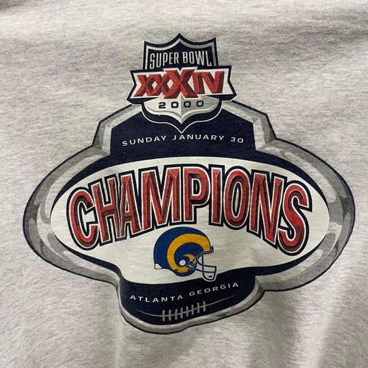 Vintage Super Bowl XXXIV Champions St. Louis Rams Crewneck XL