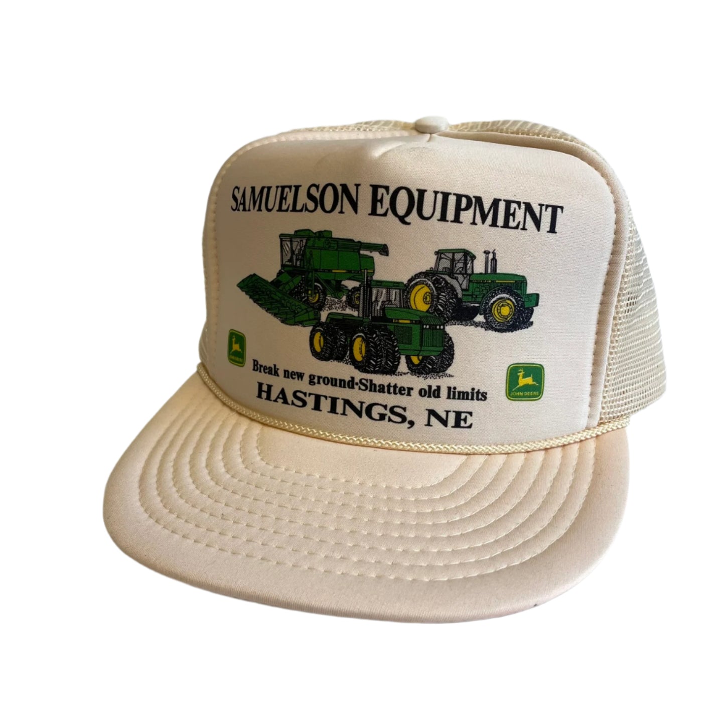 Vintage John Deere Samuelson Equipment Hastings, NE Snapback Hat
