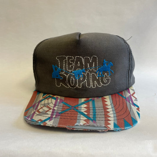 Vintage Team Roping Aztec Snapback Hat