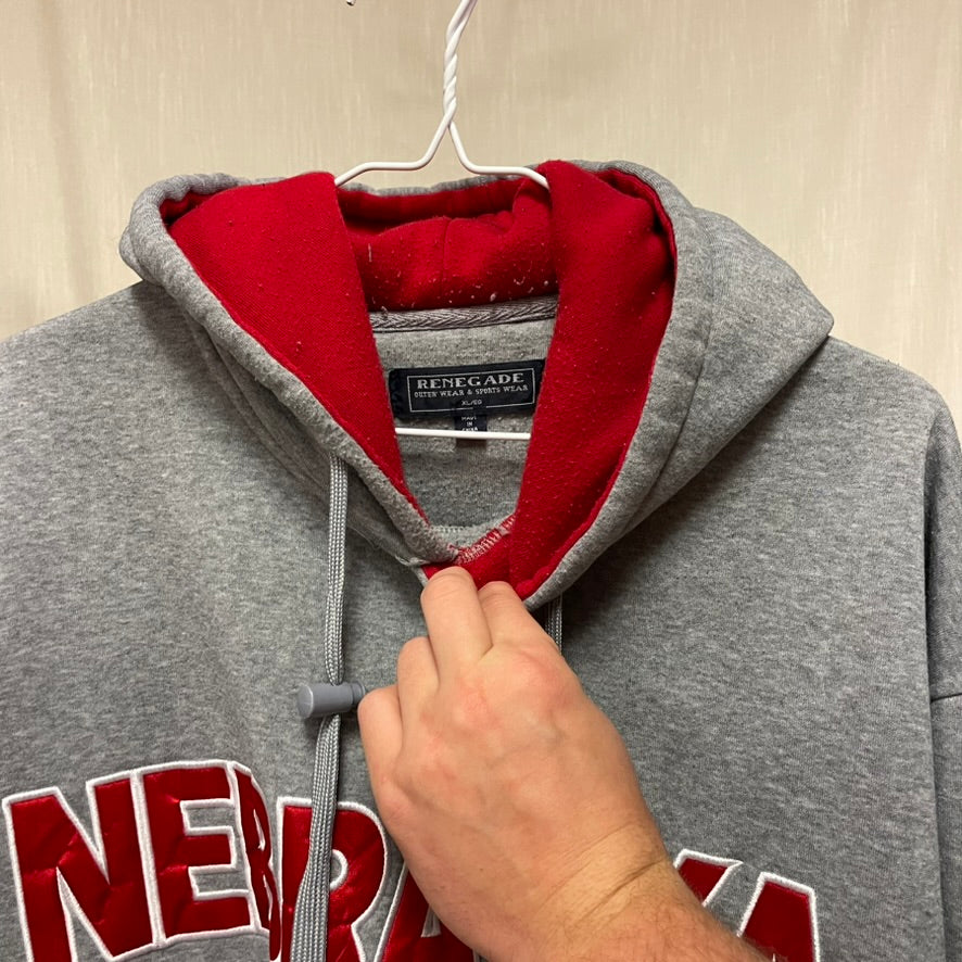 Vintage Nebraska Huskers Hoodie XL