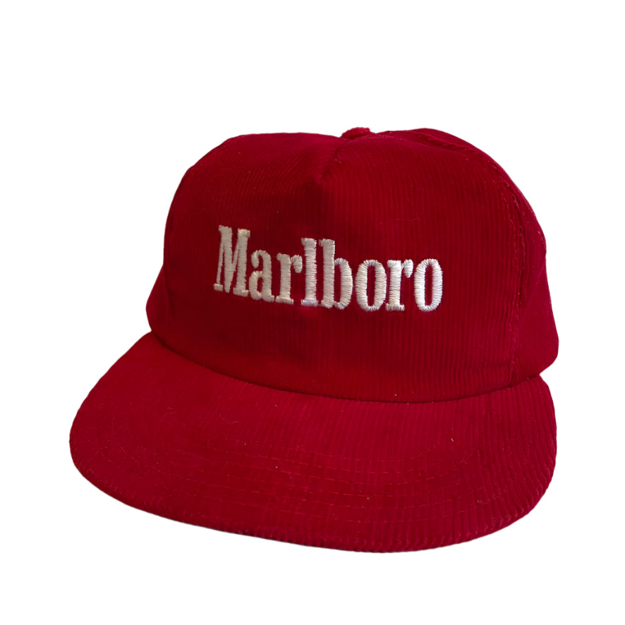 Vintage Marlboro Corduroy Snapback Hat