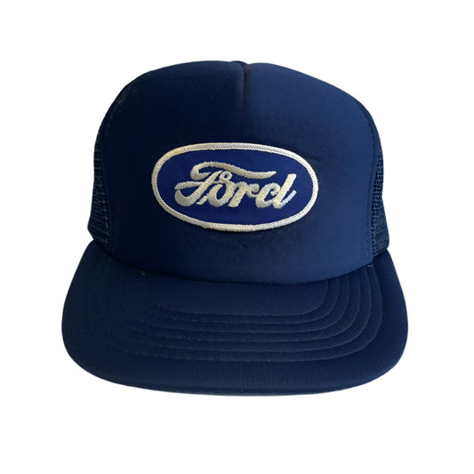 Vintage Ford Patch Snapback Trucker Hat