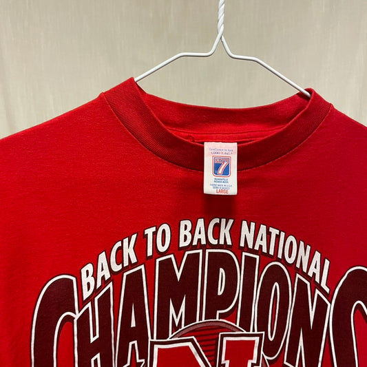 Vintage Nebraska Huskers 1994 1995 National Champions Shirt L