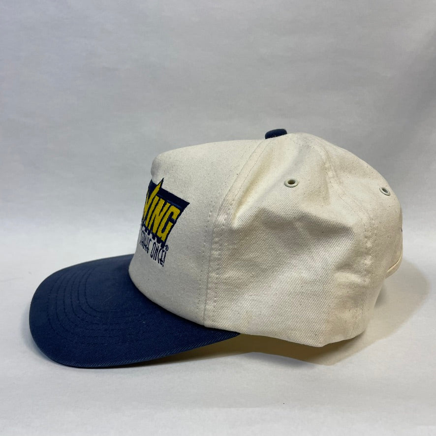 Vintage Lightning Strike Once IMI Corn Snapback Hat