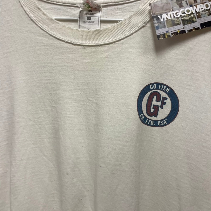 Vintage Go Fish 'Late to bed, early to rise, fish all day, make up lies' Shirt XL