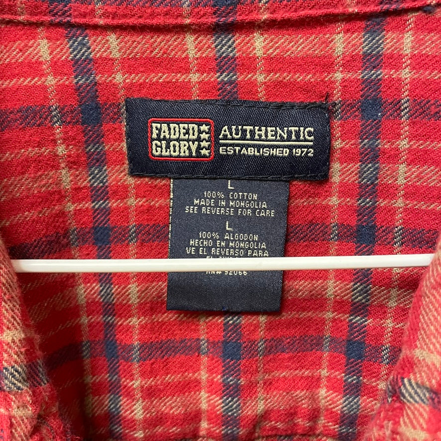 Faded Glory Flannel L