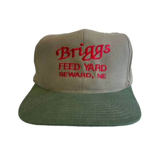 Vintage Briggs Feed Yard Seward, Nebraska Snapback Hat