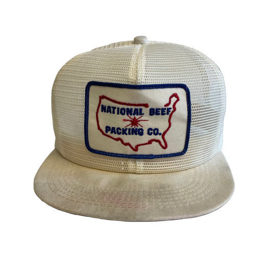 Vintage National Beef Packing Co Mesh Snapback Hat