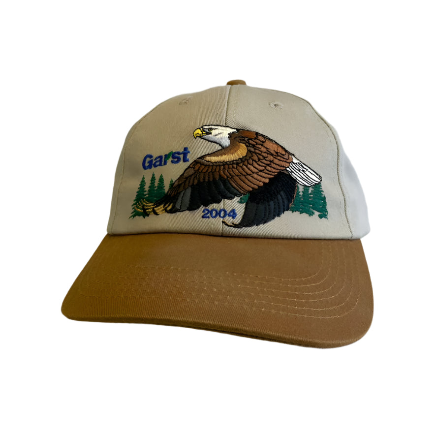 Vintage Garst Bald Eagle Snapback Hat