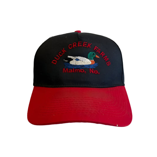 Vintage Duck Creek Farms Malmo, Nebraska Snapback Hat
