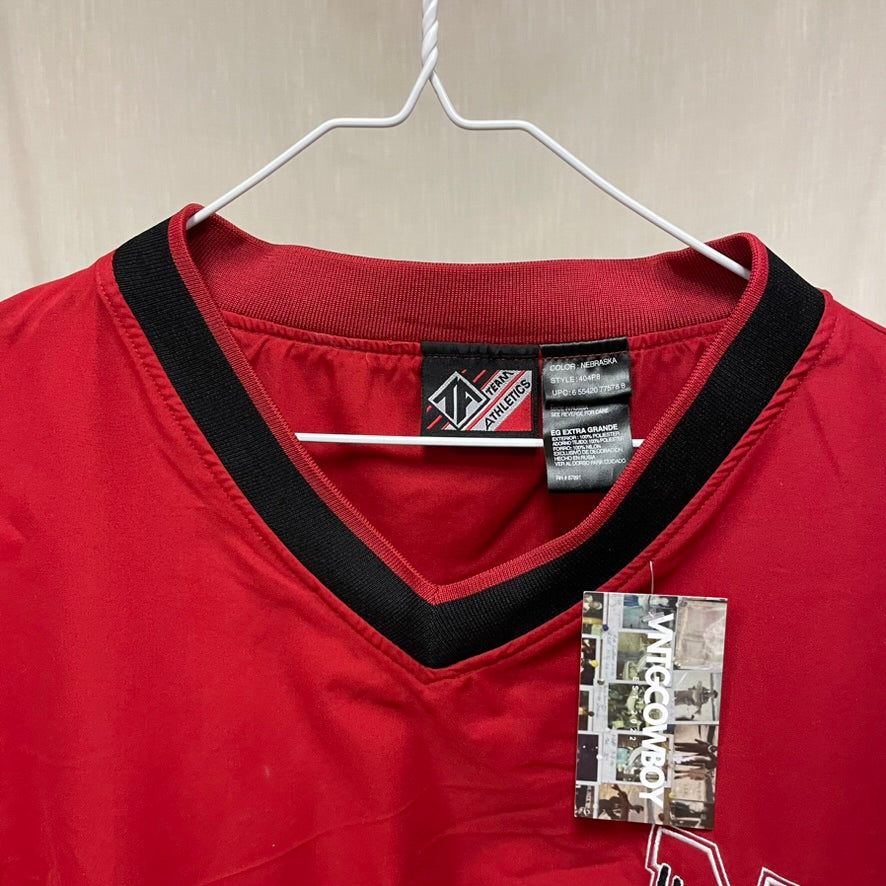 Vintage Nebraska Huskers Windbreaker Vest XL