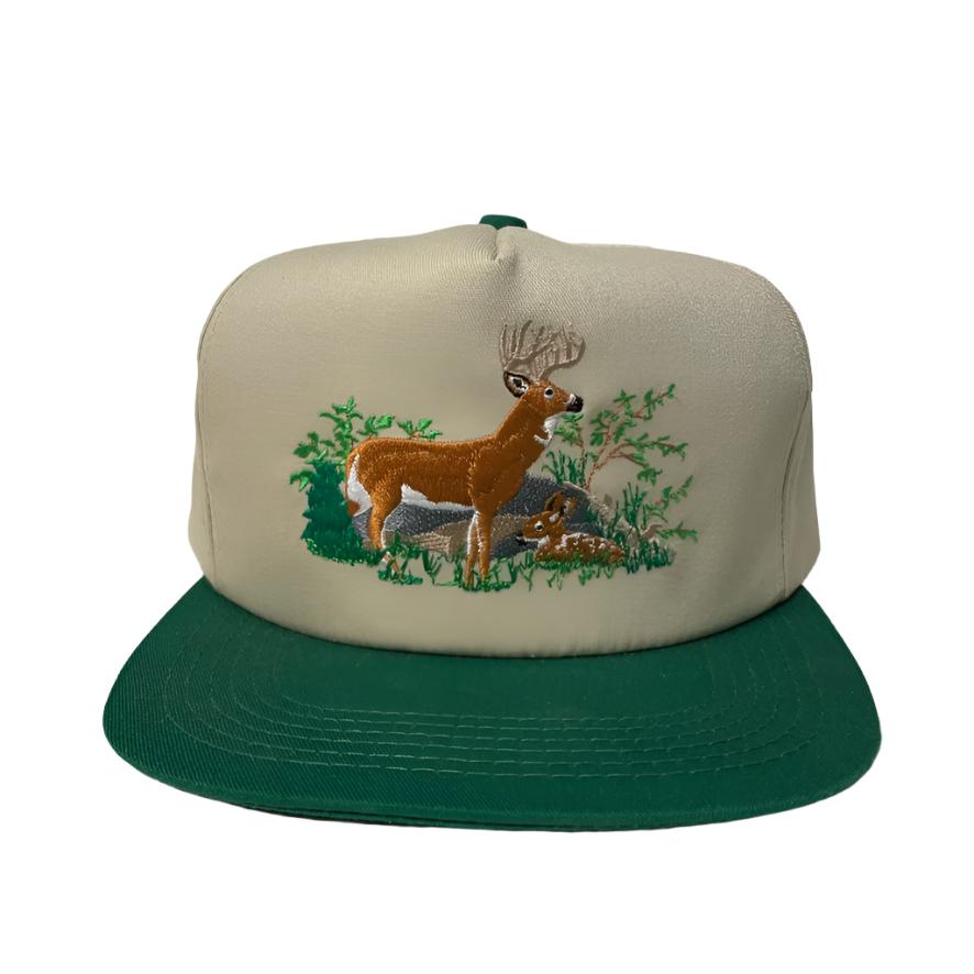 Vintage Miller Ag Deer Snapback Hat