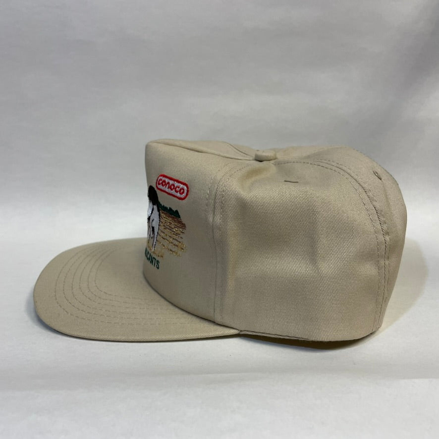 Vintage Conoco Agriculture Lubricants Animal Snapback