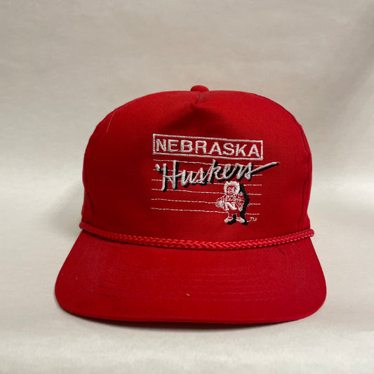 Vintage Nebraska Huskers Herbie Snapback Hat