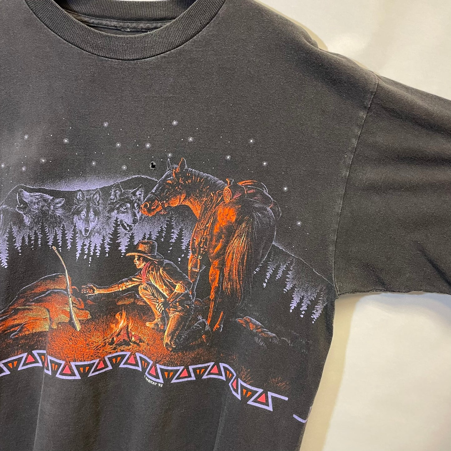 Vintage Cowboy Nature Shirt XL