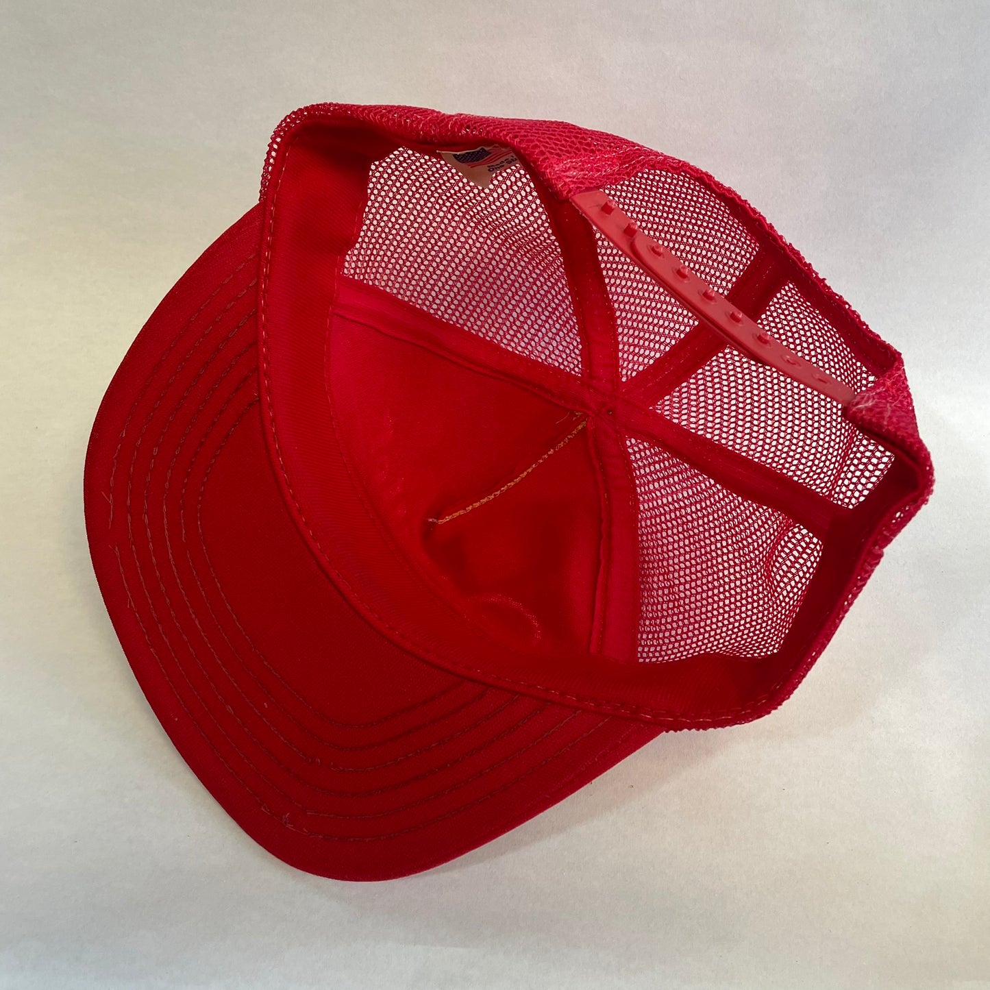 Vintage Miller Beer American Racing Snapback Trucker Hat FLAW