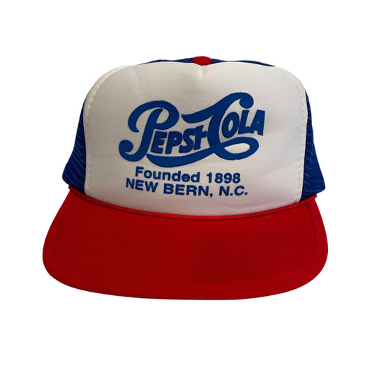 Vintage Pepsi Cola Founded 1898 New Bern North Carolina Snapback