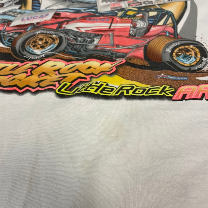 Vintage Ricky Logan Sprint Car Racing Shirt L