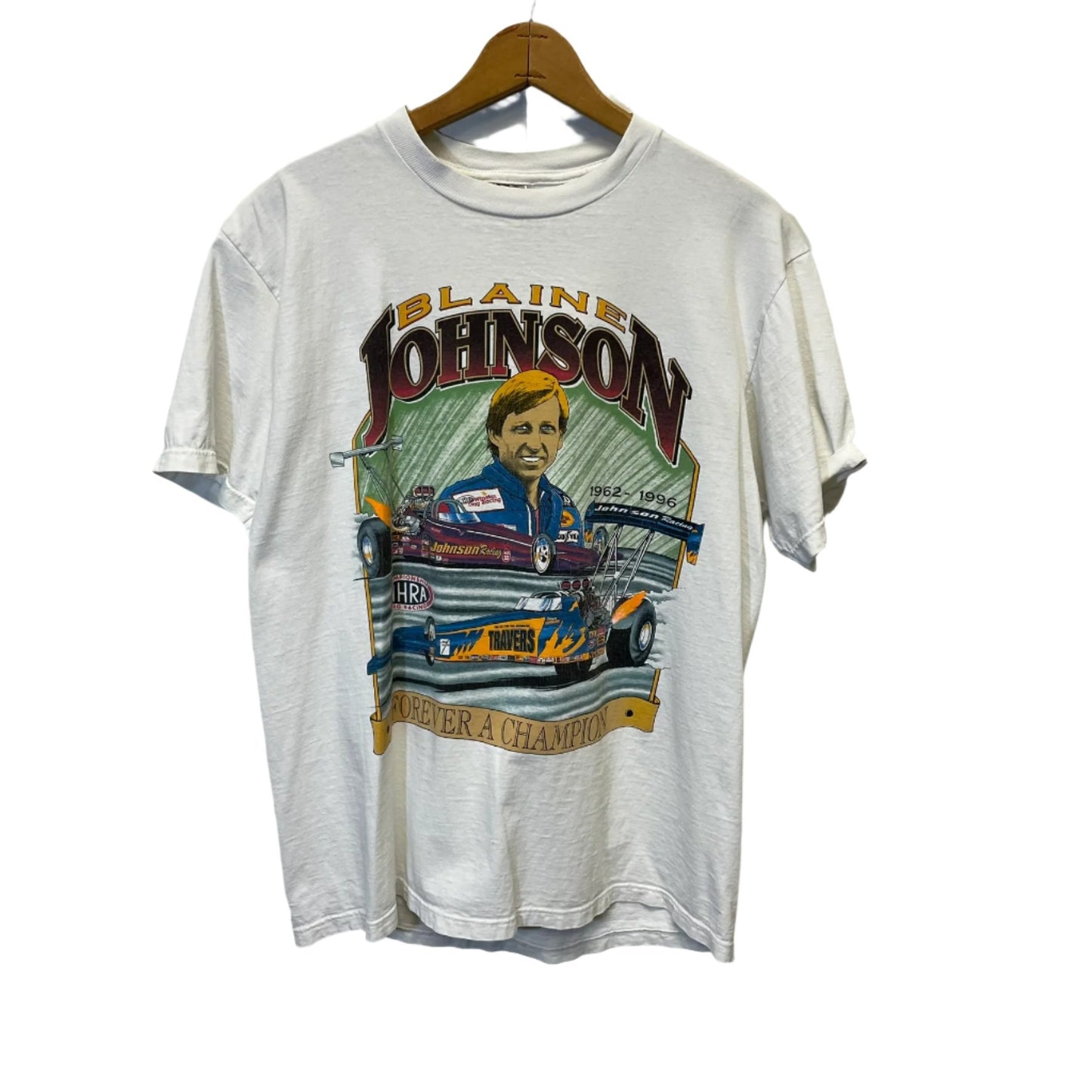 Vintage Blain Johnson Racing Shirt L
