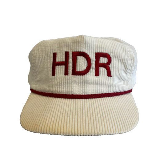Vintage HDR Corduroy Strapback Hat