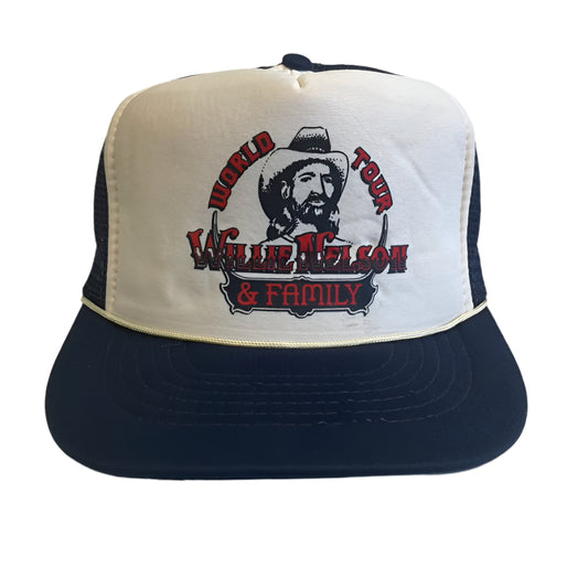 Vintage Willie Nelson World Tour Snapback Hat