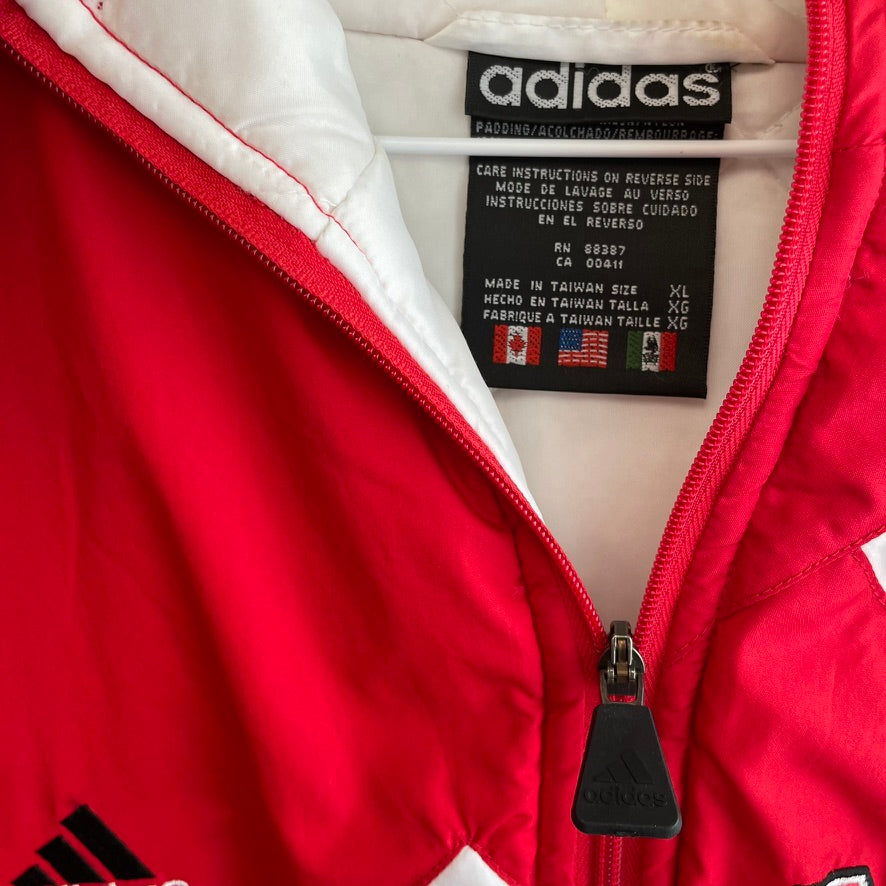 Vintage Nebraska Huskers Puffer Jacket Adidas XL