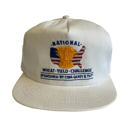 Vintage National Wheat Yield Challange Ciba Snapback Hat