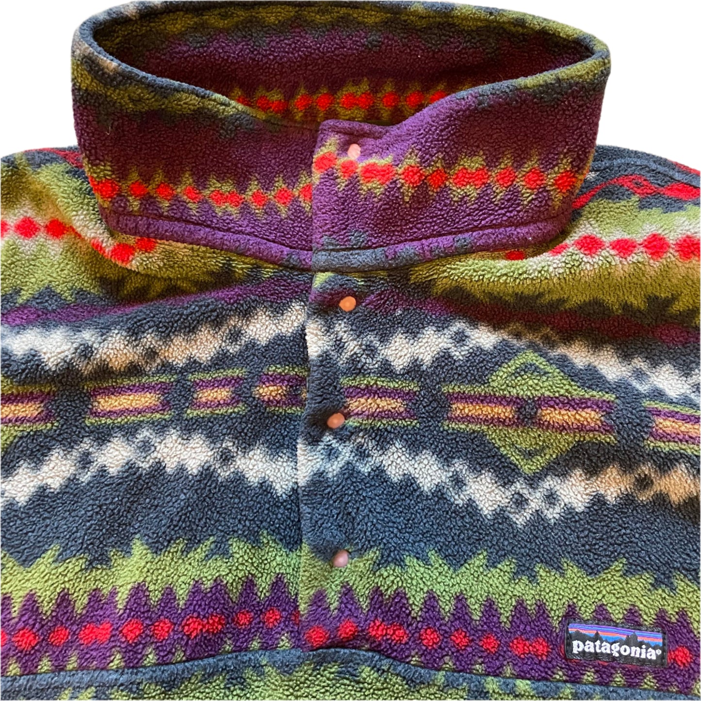 Vintage Patagonia 1993 Sacajawea Carbon Snap T Fleece L