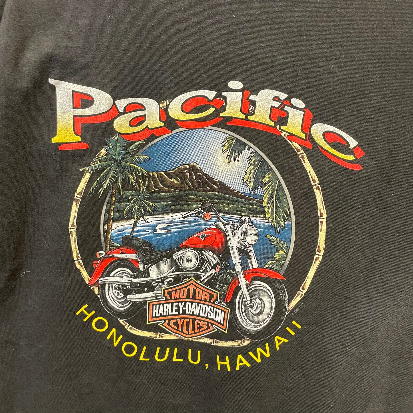Vintage Harley Davidson Honolulu Hawaii 1998 Graphic Shirt XL