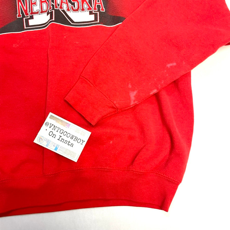 Vintage Nebraska Huskers Fruit of The Loom Crewneck XL
