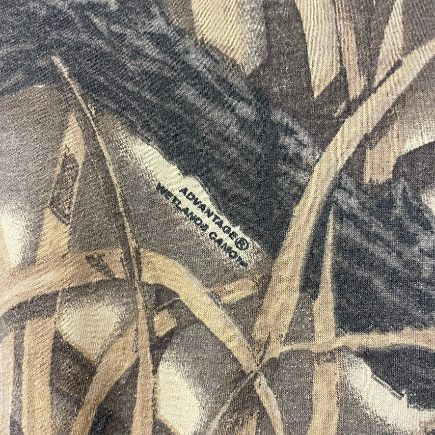 Vintage Advantage Wetlands Camo Long Sleeve Shirt XXL