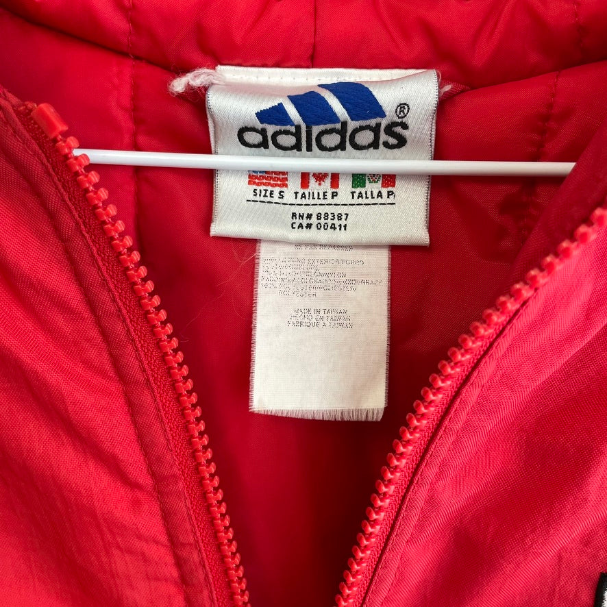 Vintage YOUTH Nebraska Huskers Puffer Jacket Adidas S