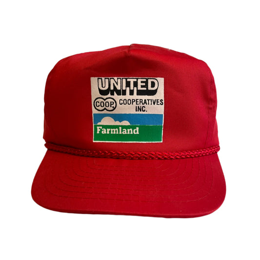 Vintage United COOP Farmland Zipback Hat