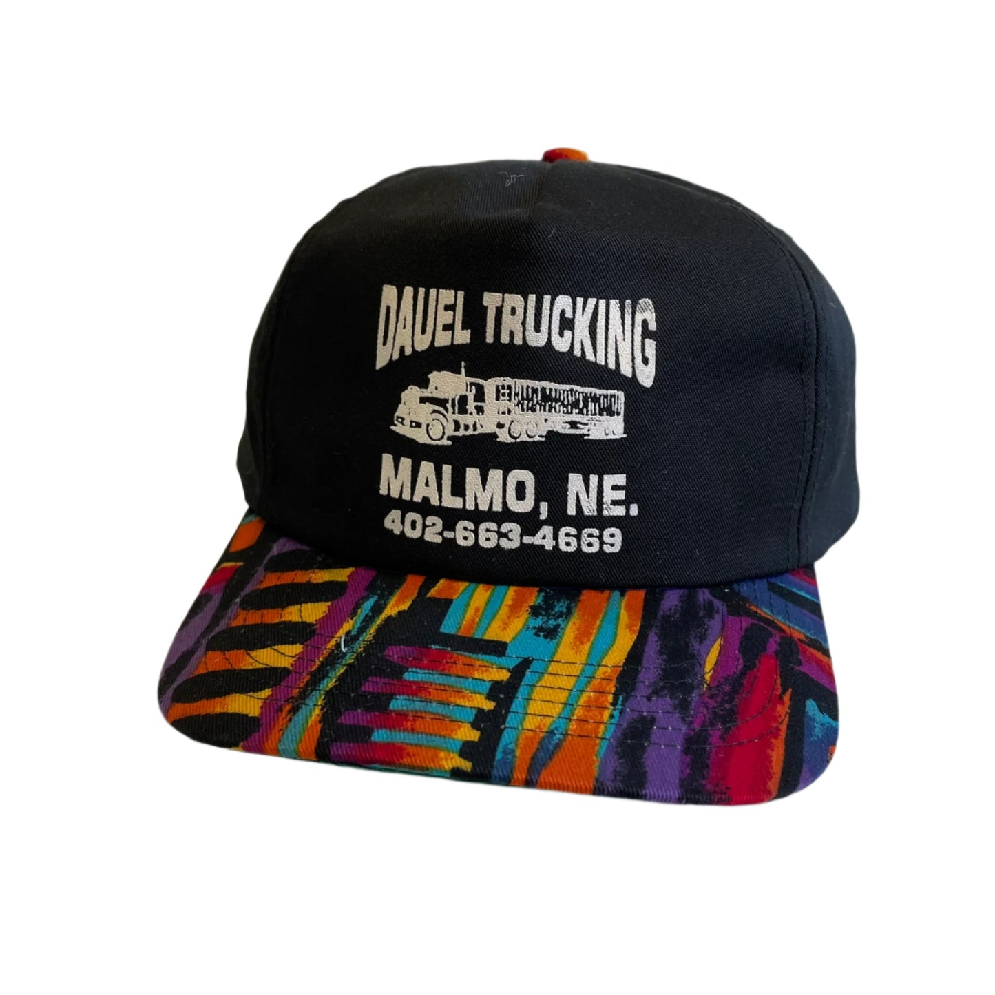 Vintage Dauel Trucking Malmo, Nebraska Snapback Hat
