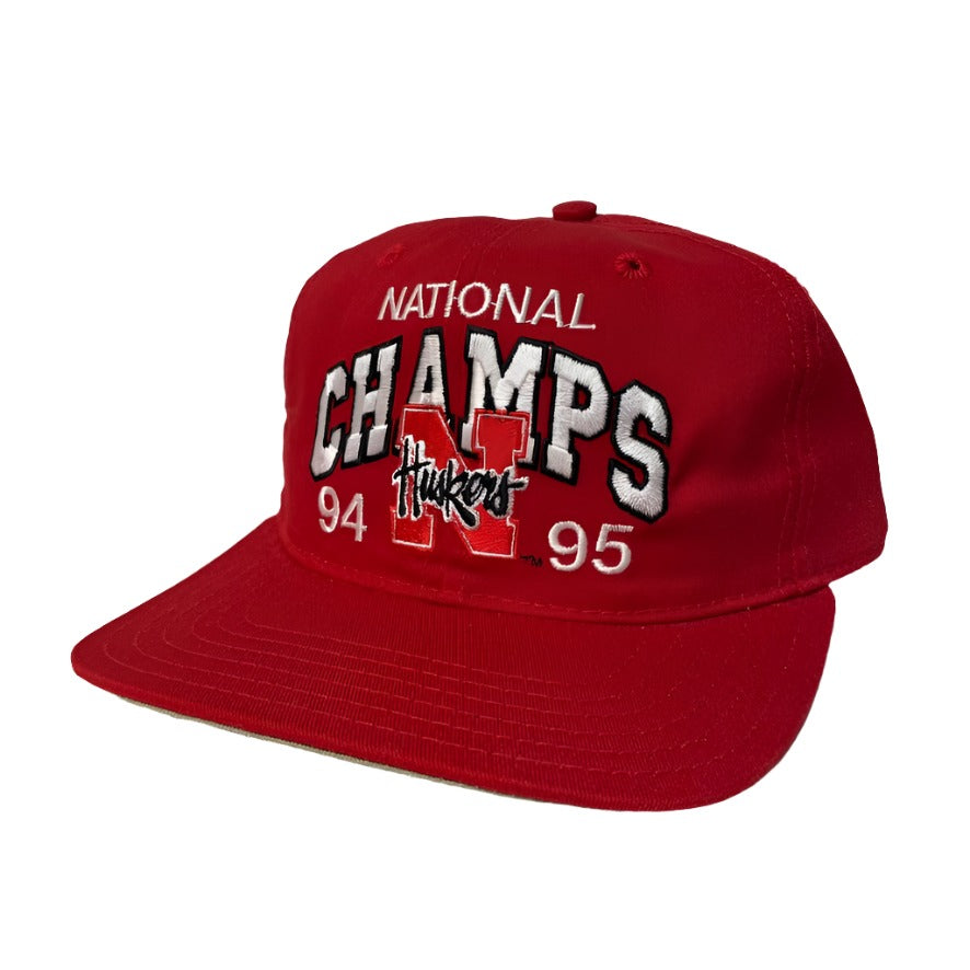 Vintage Nebraska Huskers National Champs 1994 1995 Snapback Hat