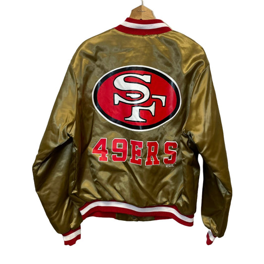Vintage 49ers Satin Locker Line Jacket L