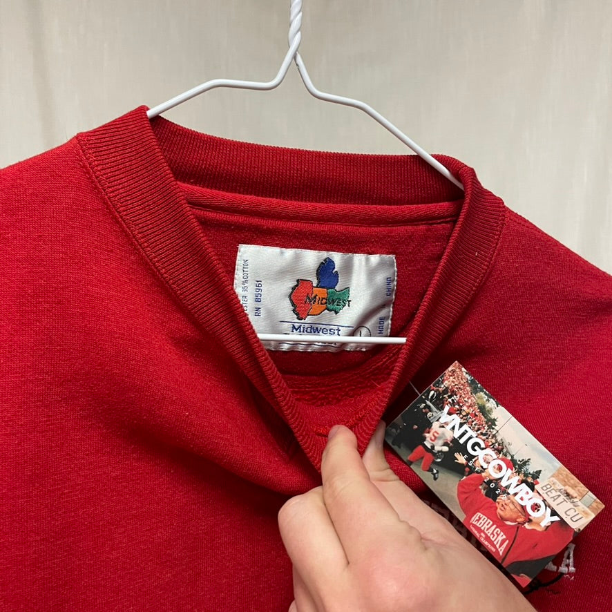 Vintage Nebraska Huskers Crewneck L
